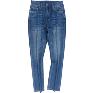 大牛传说2025年春秋冷晶醋酸牛仔裤男士宽松直筒大码弹力长裤1322