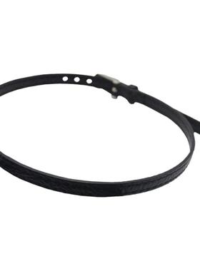 简约黑色皮绳项链女个性choker