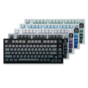 雷咖泽KW75PRO显示屏客制化机械键盘侧刻透光键帽三模RGB光效游戏