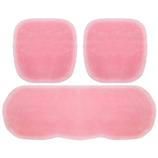 冬季纯羊毛汽车坐垫短毛羊剪绒保暖无靠背新款三件套单片单个座垫