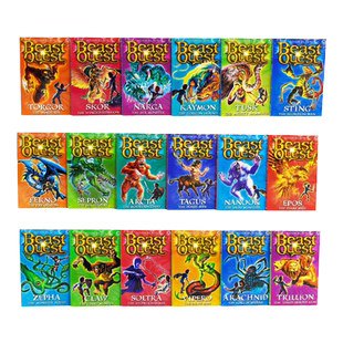野兽的追求18册盒装 英文原版 Beast Quest The Hero Collection 18 Books Series追击野兽探索 阿方提亚 亚当布雷德 进口英语书籍
