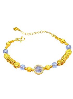 天然紫水晶盘缠手链女款轻奢小众