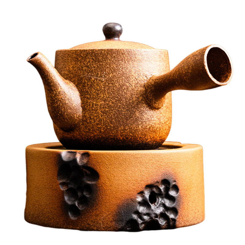 陶迷复古陶瓷大容量侧把壶茶壶
