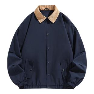 回力美式翻领工装外套男士春秋季2025新款早秋休闲男生飞行员夹克