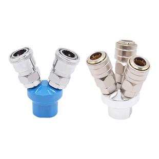 快速插接头SMY气动管气泵空压机接头SMV 圆三通 配气管C式圆二通