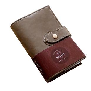 本字时多 袖珍M5活页本 手作软面皮A8手账随身迷你5孔铁夹 复古 鳄鱼皮纹牛油果纹 皮质收纳62内页手帐笔记本