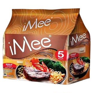 泰国进口imee爱萌伊伊牛肉鲜虾鸡肉味方便面速食夜宵泰国风味零食