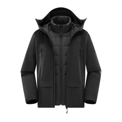 鸭鸭冰壳3.0pro户外冲锋衣羽绒服