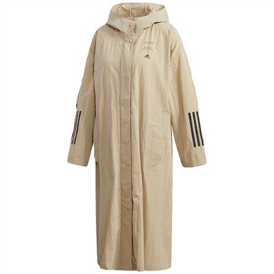阿迪达斯女子连帽运动风衣外套