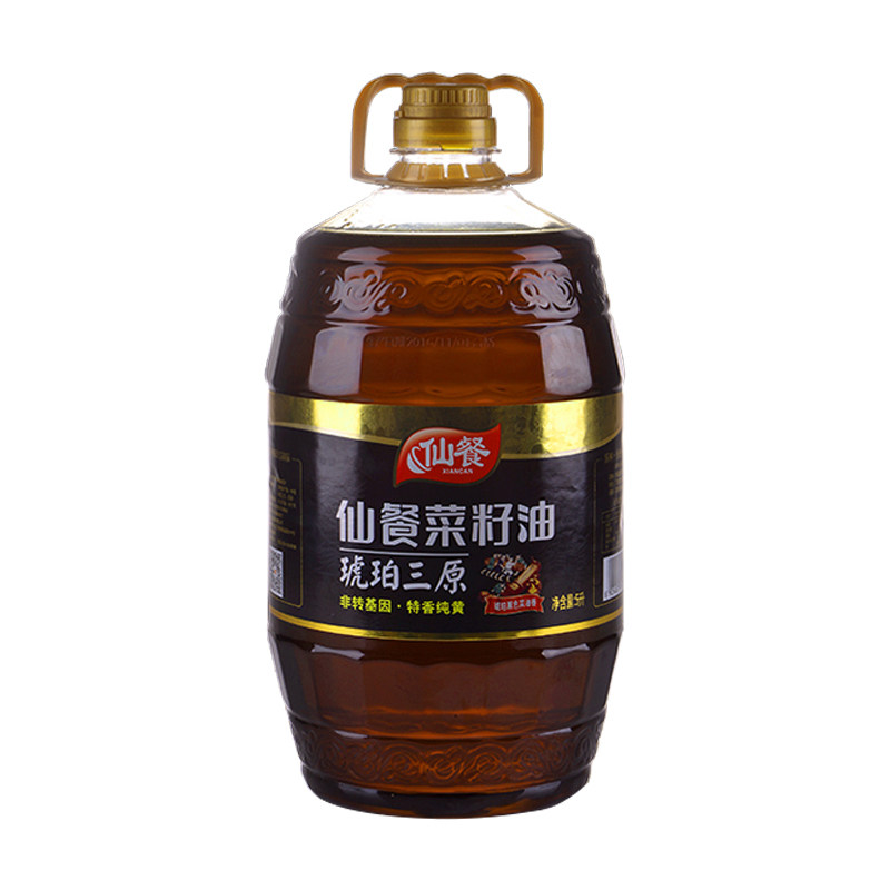 仙餐琥珀三原特香纯黄菜籽油5l