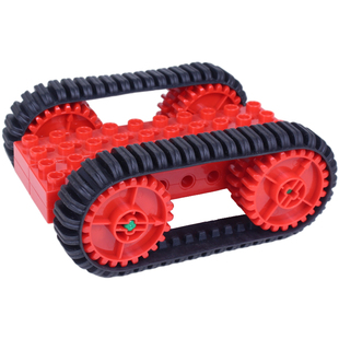 大颗粒积木轱辘履带9656机械教具齿轮轮胎车轮配件益智力拼装玩具