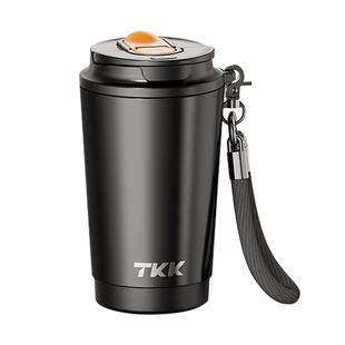 TKK陶瓷内胆保温杯吸管咖啡杯保冷男女生新款饮水杯学生喝水杯子