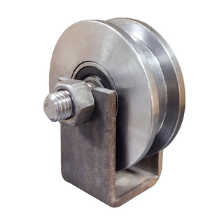 轨道轮推拉门滑轮加厚工字钢槽轮铁门重型方钢移门轮H型轮