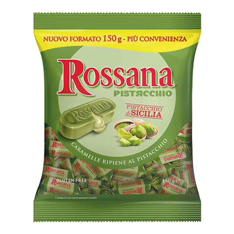 意大利进口Rossana洛萨娜开心果酱糖椰子夹心糖零食喜糖散装250g