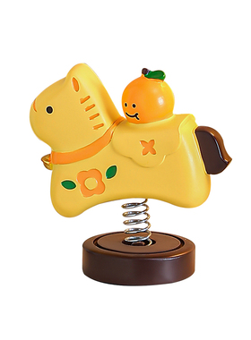 可爱生肖小马2026马年吉祥物摆件