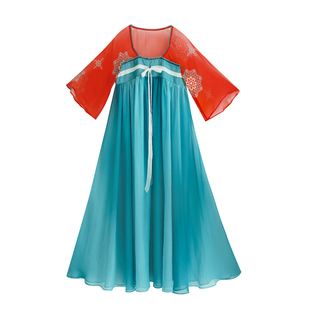 现货【庄生晓梦】秋季装2025年新款改良汉服襦裙汉元素连衣裙早秋