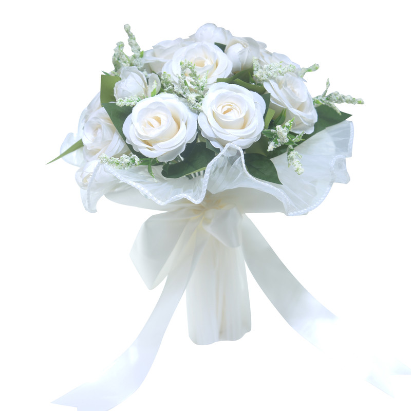 简约手捧花新娘韩式婚礼结婚领证花束森系婚纱摄影拍照道具手捧花