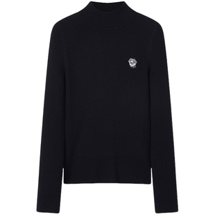 【可机洗绵羊毛】TeenieWeenie小熊女装毛针织衫冬季半高领打底衫