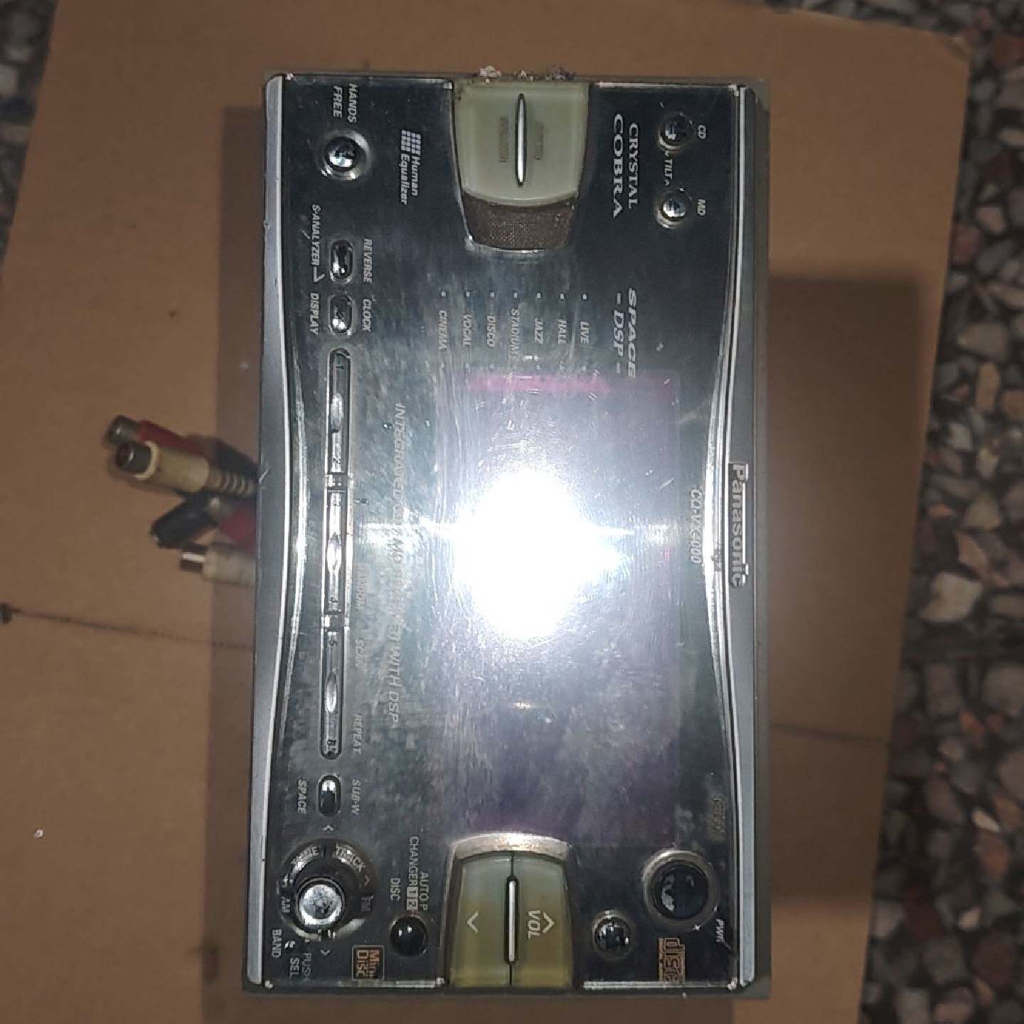 议价可维修松下CQVX4000W车载CDMD主机日本原装拆机带