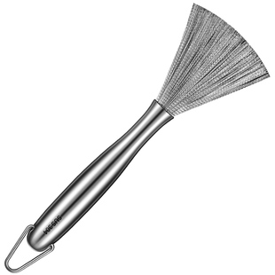 304不锈钢锅刷长柄清洁刷子洗锅刷锅神器洗杯厨房去污金属钢丝刷