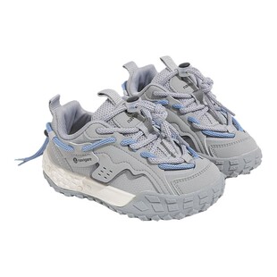 navigare小帆船儿童户外鞋秋季新款透气网面徒步鞋防滑耐磨登山鞋