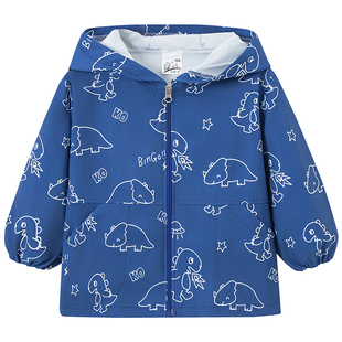 宝宝防水罩衣男童画画围裙女童羽绒服防脏洋气罩衫儿童吃饭兜秋冬