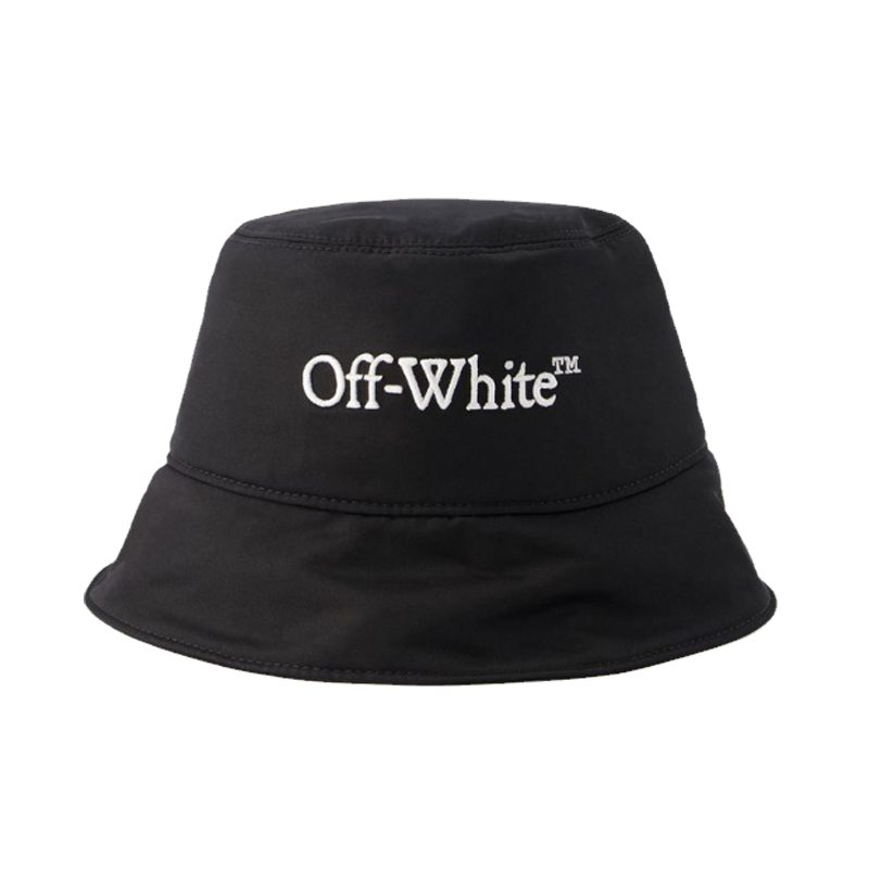 OFF WHITE Logo Bucket棉质渔夫帽