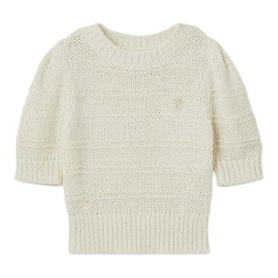 SNIDEL2025春夏新品简约百搭圆领短袖条纹针织衫上衣SWNT252034