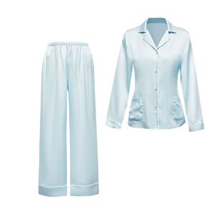 2026秋季LP真丝睡衣女桑蚕丝16姆米基本款长袖长裤睡衣套装家居服