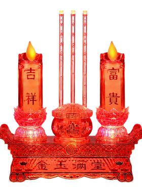 2026年新款led电子蜡烛供奉烛台