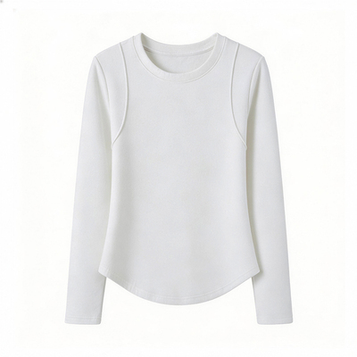 超好看内搭打底衫女短款鱼骨上衣