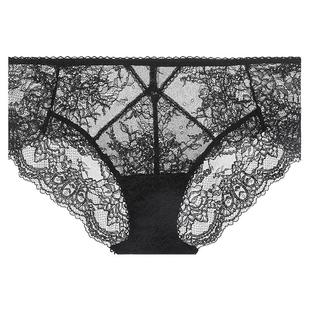 LACLOVER兰卡文性感蕾丝花边轻盈中腰平角裤内裤自由至上LC23QT1