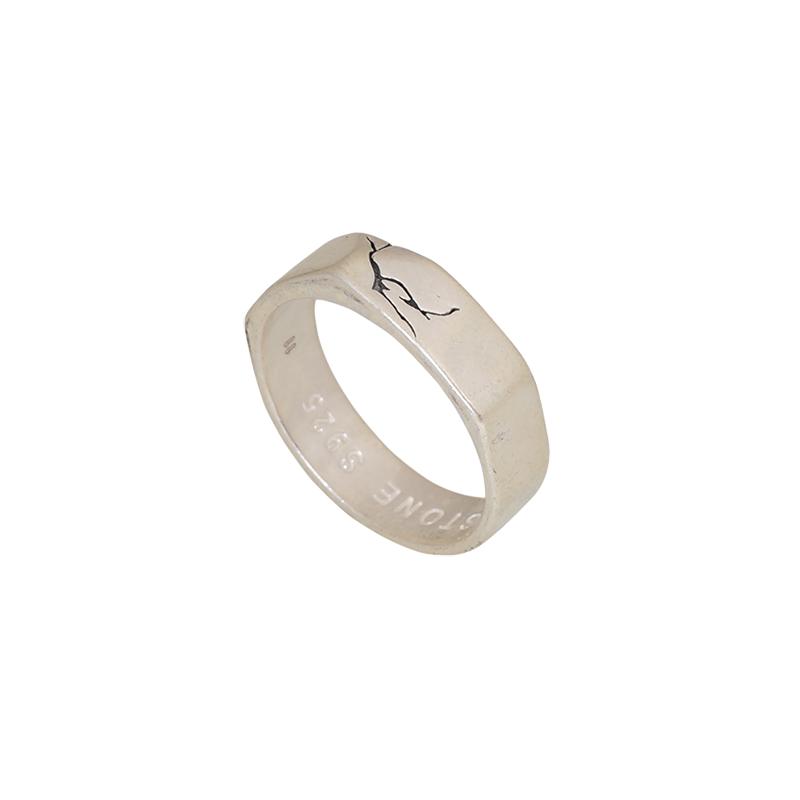 VIXTORM Samurai 990足银纯银戒指指环 原创设计师原创生日礼物