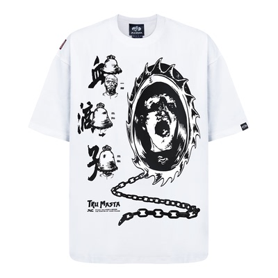 ACUSA血滴子印花落肩短袖T恤男