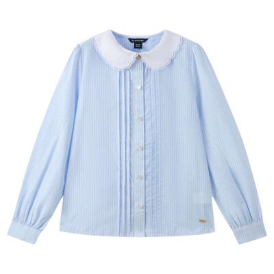 elandkids女童甜美休闲衬衫