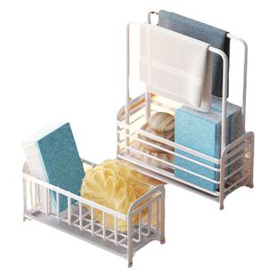 厨房抹布百洁布晾放台面水槽水池置物架洗碗海绵刷子沥水收纳架子