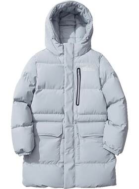 狼爪情侣中长款600蓬鹅绒羽绒服