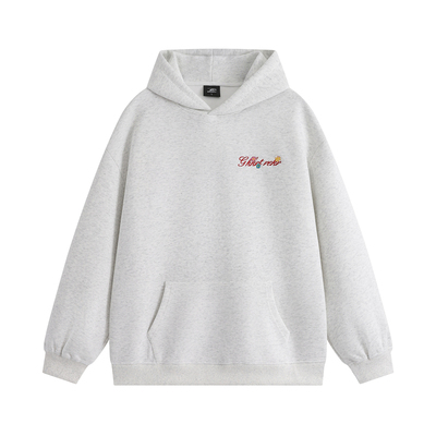 GKKRT花卉刺绣连帽卫衣男