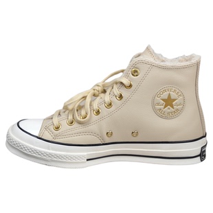 匡威正品1970s潮流时尚百搭舒适高帮帆布鞋男女同款米白色A12443C