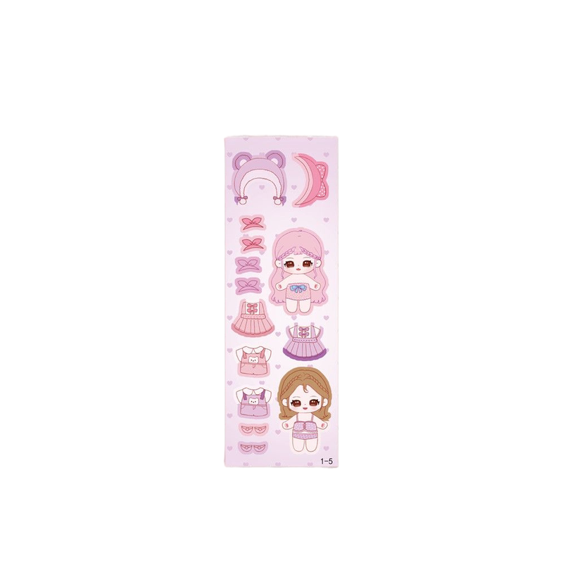 公主换装贴纸咕卡贴纸可爱卡通