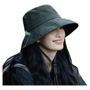 2025新款帽子女款户外防晒帽登山夏季渔夫帽遮阳帽防紫外线太阳帽
