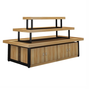 中岛展示台母婴店货架超市堆头化妆品展示柜鞋店饰品展示架流水台