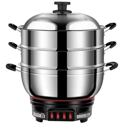 【多功能大功率】不锈钢电炒锅