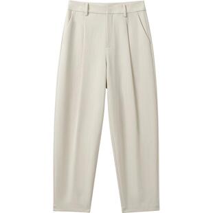 播长裤休闲风直筒裤西裤女气质垂感通勤裤子DDR4KD5186