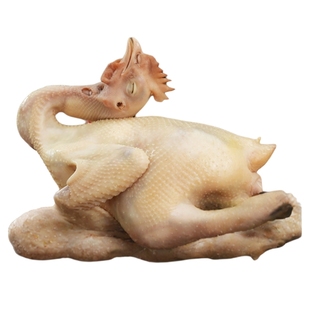 叹鸡 正宗广东白切鸡1000g白斩清远鸡生鲜冷冻整只鸡粤菜加热即食