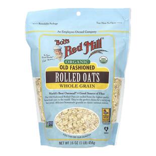 Bob's Red Mill鲍勃红磨坊有机经典辗制燕麦全谷物传统碾轧燕麦片