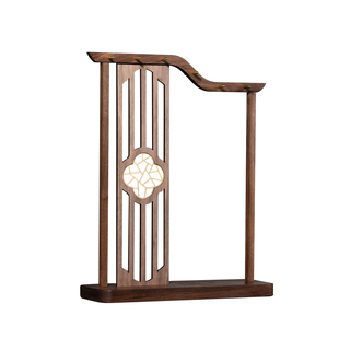 张小凤屏风笔挂笔架毛胡桃木书法实木轻奢挂架创意桌面书房文房四宝新中式收纳高级毛笔摆件高端送礼禅意装饰