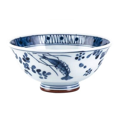 蓝凛堂日式风釉下彩餐具陶瓷饭碗