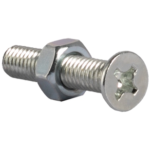 镀锌十字沉头螺丝螺母套装二组合平头螺丝钉长M2M2.5M3M4M56M8M10