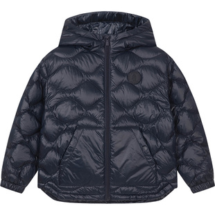 暇步士童装儿童羽绒服2025冬季新款男童保暖连帽轻薄羽女童厚外套